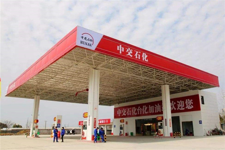 伊犁加油站钢结构网架案例6